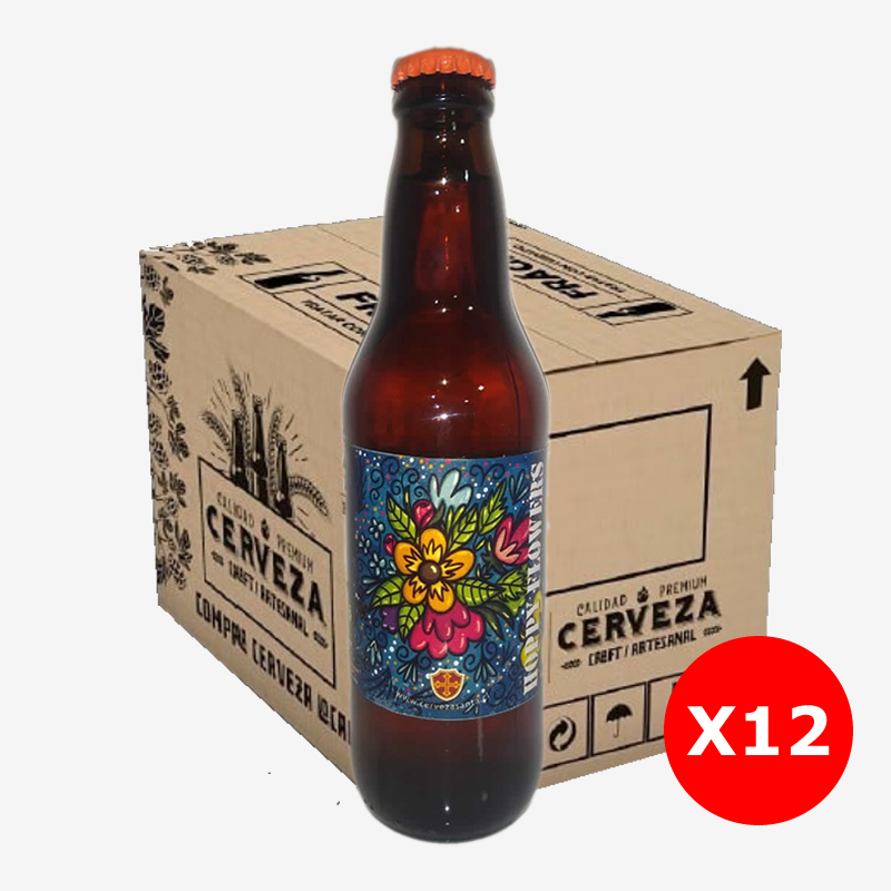 cerveza santa yumbel craft beer independiente botella 330 Hoppy Flowersr Caja 12